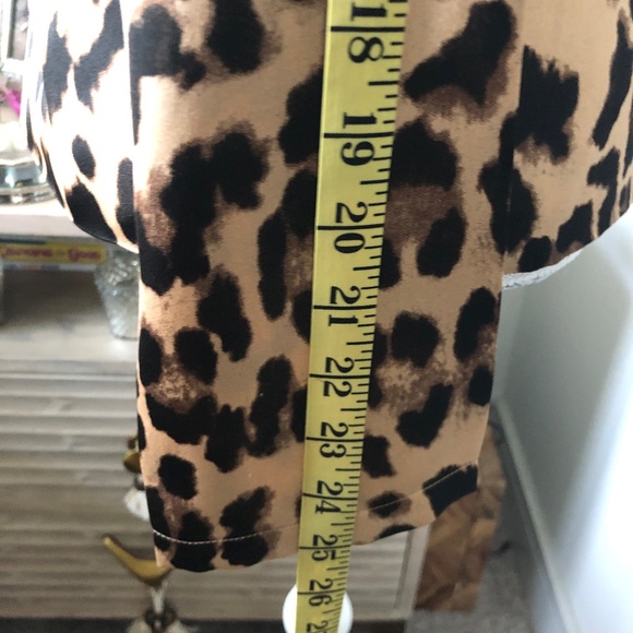 NWT Super Down satin Leopard print belted wrap jacket Sz M (slight flaw) - Picture 8 of 10